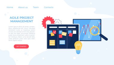 Çevik proje yönetimi. İletişim, takım çalışması, iş süreci.