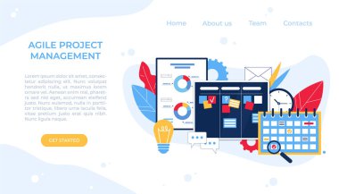 Çevik proje yönetimi. İletişim, takım çalışması, iş süreci.