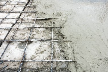 Beton levha kaplama içi boş çekirdekli levha döşeme.
