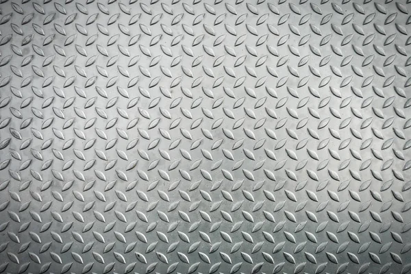 Checkerplate 金属钢板、 金属板材纹理背景. — 图库照片