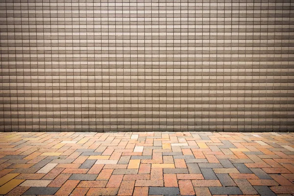 Keramische tegels wand en voetpad loopbrug., textuur achtergrond. — Stockfoto