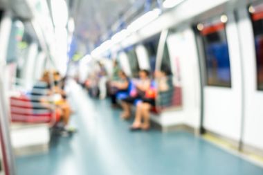 Genel tren., bulanık insanlar yaşam tarzı sahne.