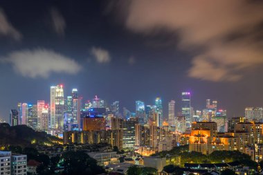 Gökdelen binalar ve iş şehir Singapur