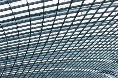 Yapı çelik çatı çerçeve ve temperli cam