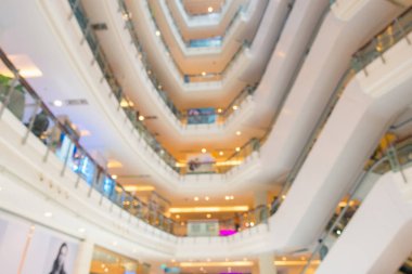 Alışveriş merkezinde bulanık iç abstract, kavram bulanıklık 