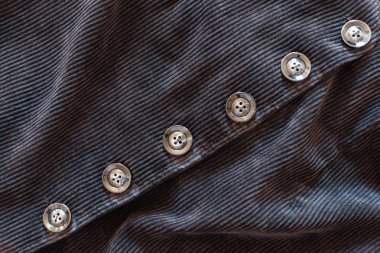 Düğmeleri ve kadife kumaş, doku arka plan deseni