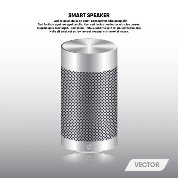 Smart Speaker und multifunktionaler moderner Trend., Vektor — Stockvektor