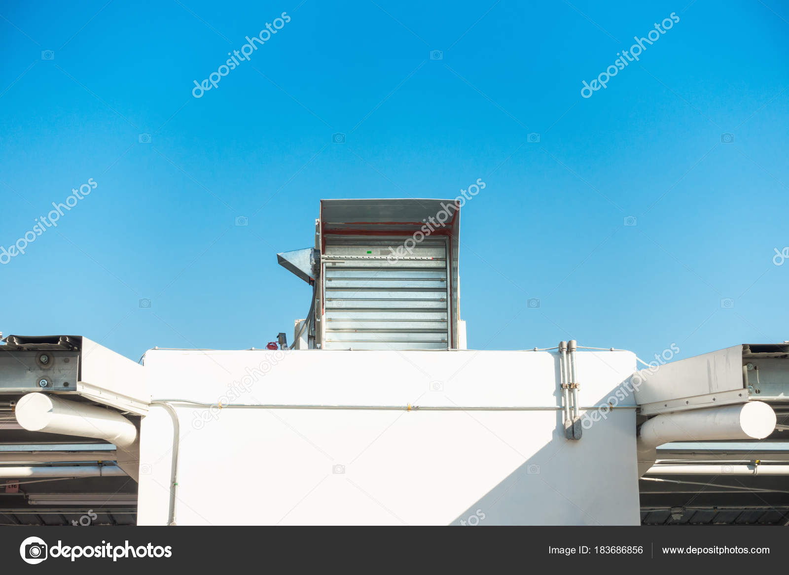 Fire Damper For Fire Protection System On The Roofing Floor