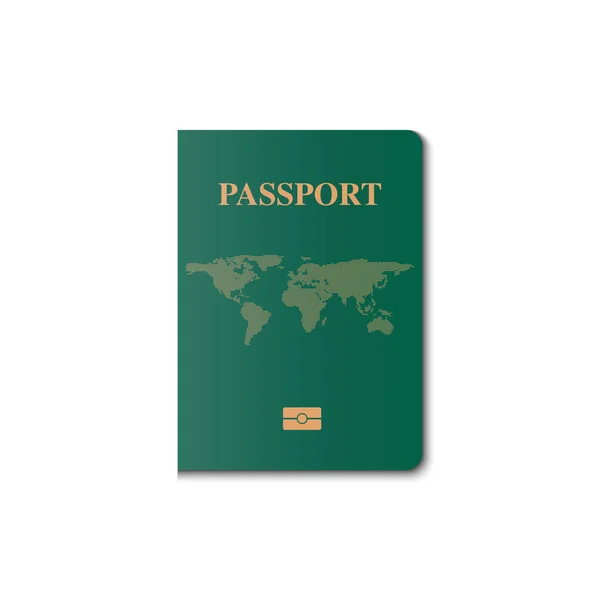 Pasaporte cubierta vector diseño, Identificación ciudadano — Vector de stock