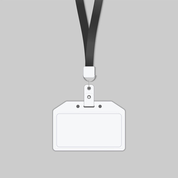 Employees identification card, Tag name, Vector, Illustration