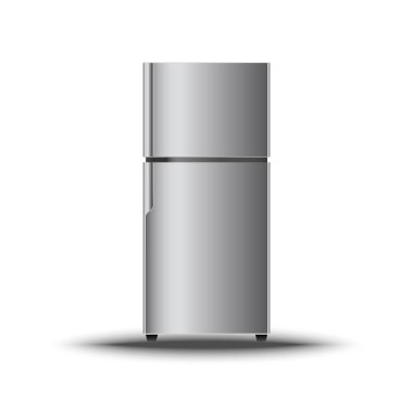 İzole etmek gerçekçi modern dikey buzdolabı 