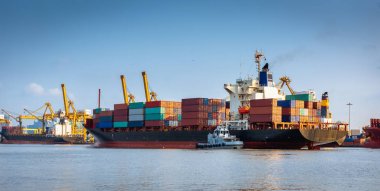 Konteyner terminali, iş nakliye ve lojistik yükleme