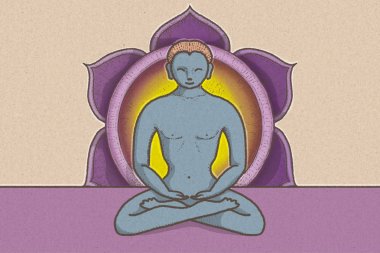 Çakra ve tantra ile bir zen dünya tefekkür ve meditasyon için mandala ve lotus çiçek sembolleri