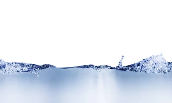 Фон Воды Волнами Свежими Пузырями — стоковое фото