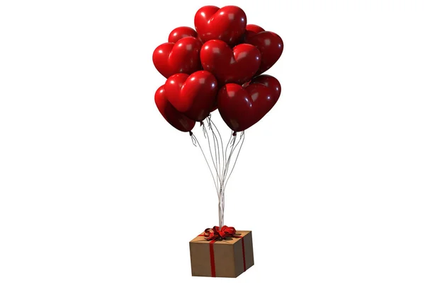 Sevgililer Günü için kalp balonu 3D hazırlama