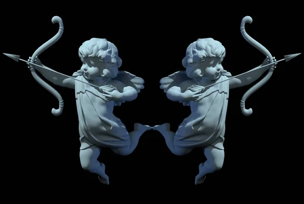 Sevgililer Günü 3D canlandırması için aşk meleği.