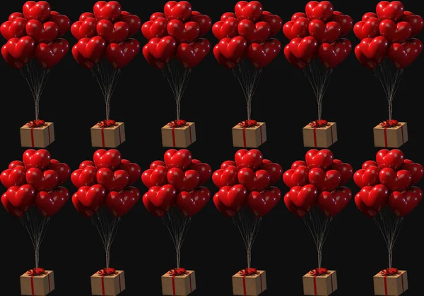 Sevgililer Günü için kalp balonu 3D hazırlama