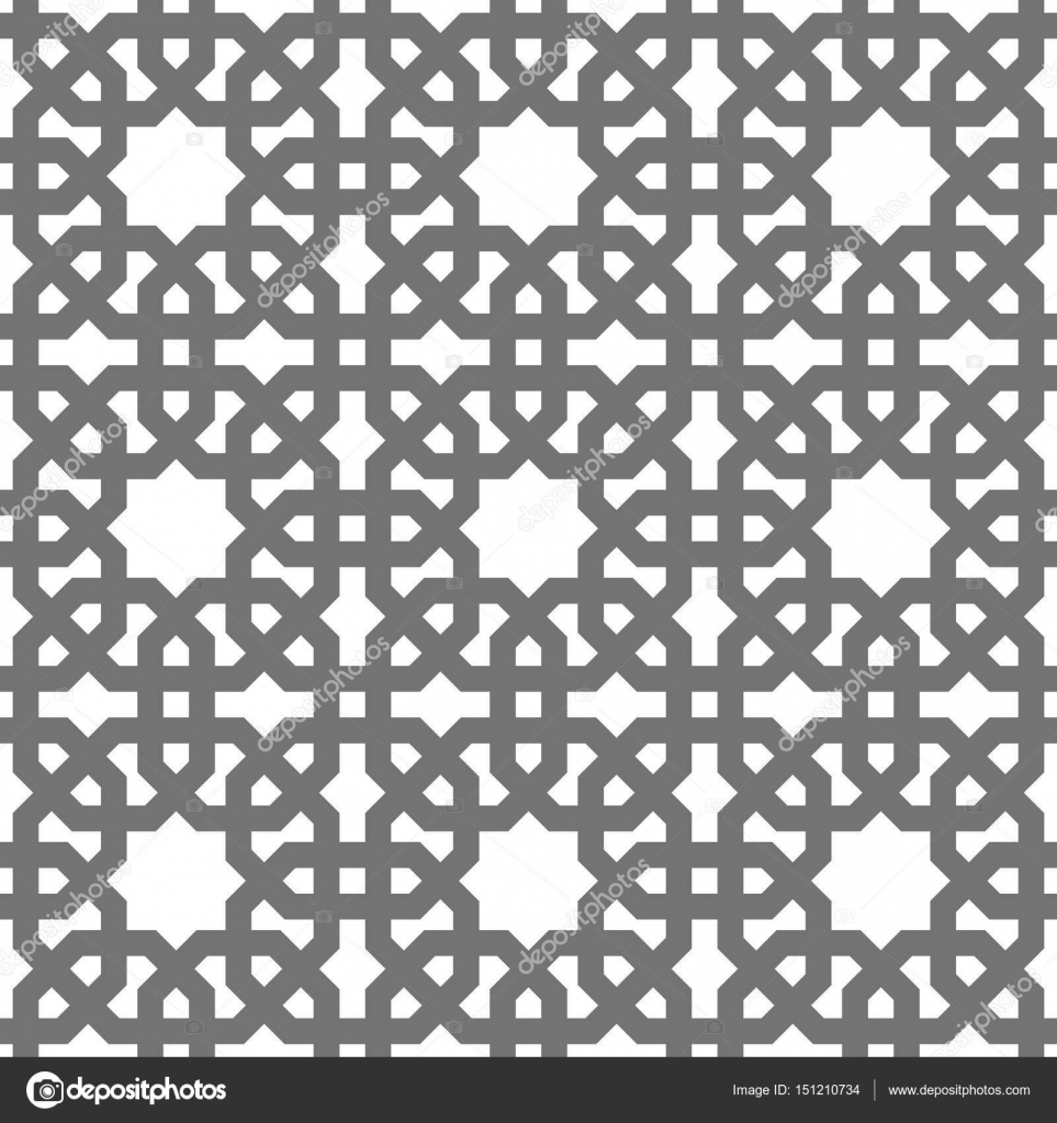 Islamic Vector Geometric Ornaments Traditional Arabic Art Oriental