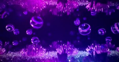 Kristal neon mağara müzik arka plan
