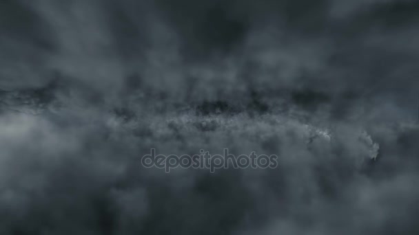 Vol au-dessus des nuages orageux 