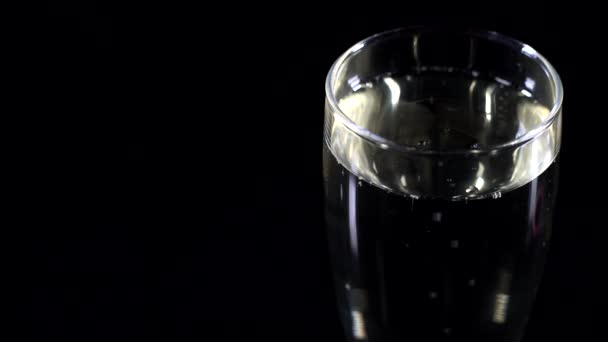 Macro verre de champagne — Video