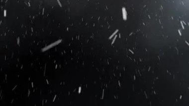 Animasyon Blizzard siyah bir zemin üzerine