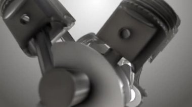 Yakın çekim Piston animasyon