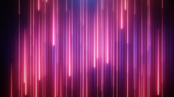 Animação neon vermelho-azul VJ fundo com partículas brilhantes — Vídeo de Stock