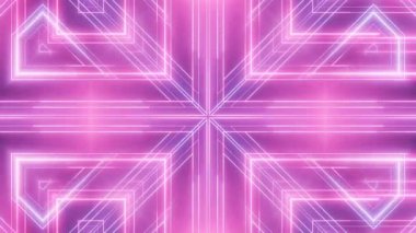 Neon soyut çizgi animasyon Vj arka plan