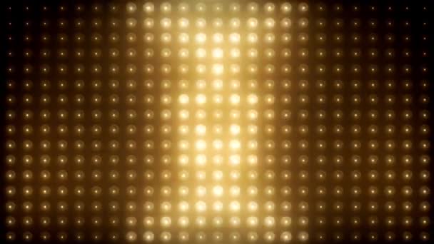 Gold led loop animated VJ background — Stock Video