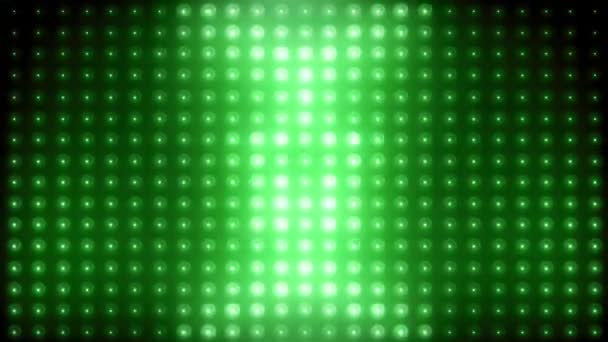 Verde led loop animato sfondo VJ — Video Stock