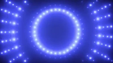 VJ arka plan mavi neon led ile
