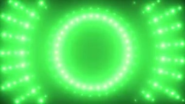 VJ arka plan yeşil neon led ile
