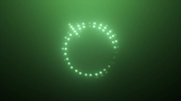 Gröna högteknologiska ledde Equalizer — Stockvideo