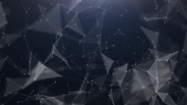 技術の抽象的な三角形の背景 — ストック動画