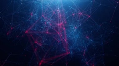 Kırmızı-mavi arka plan, pleksus