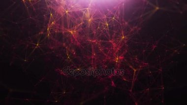 Kırmızı ve sarı arka plan bir ağ üzerinden