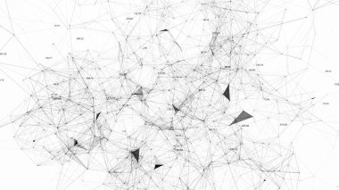 Bilimsel plexuses ve rakamlar arka plan
