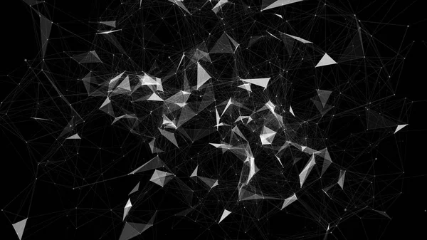 Plexus teknik abstrakt linje bakgrund — Stockfoto