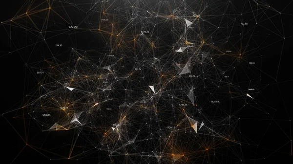 Αφηρημένη εικόνα των παγκόσμιων δικτύων στον κόσμο σε μορφή πλέγματος — Φωτογραφία Αρχείου