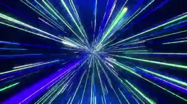 Zamanında soyut mavi-yeşil atlama