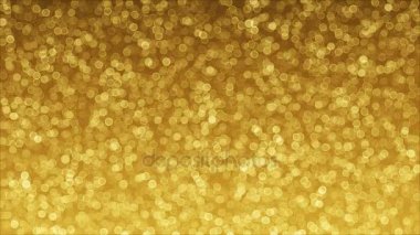 Bokeh animasyon altın arka plan