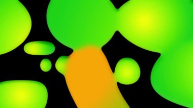 Siyah bir zemin üzerine soyut renkli ekipleri