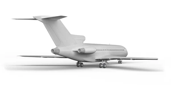 Aereo passeggeri BOEING 727 rendering 3D su sfondo bianco — Foto Stock