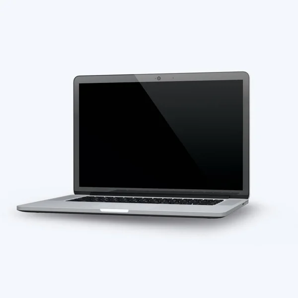 3d 在白色背景上的笔记本电脑渲染 — 图库照片