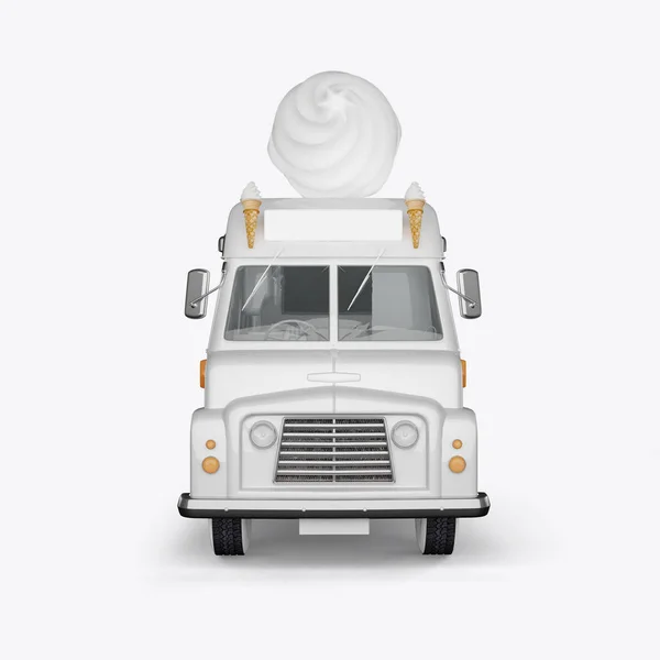 3D render machines for ice cream on a white background — Stock Photo, Image