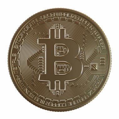 Altın sikke üzerinde beyaz bir arka planı vardır