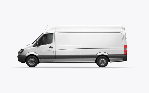 3D render van on a white background — Stock Photo, Image