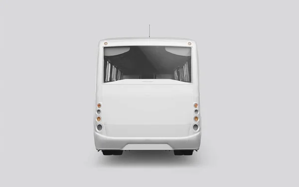 3D render of a bus on a white background — Stock Photo, Image