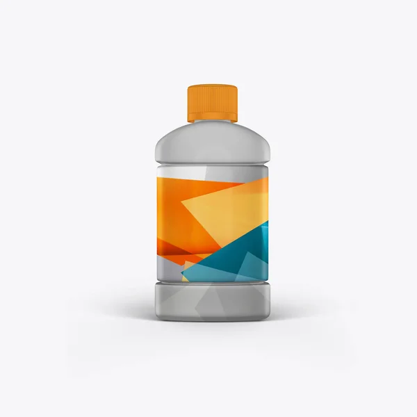 3D renderizar latas de óleo do motor em um fundo branco — Fotografia de Stock